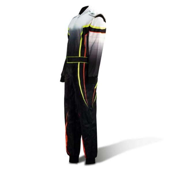 Speed Overall Cordura NEVADA CS-4 schwarz/weiß/neongelb/orange Gr. S
